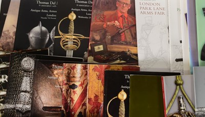 Lot 401 - LARGE COLLECTION OF MILITARIA AUCTION BROCHURES
