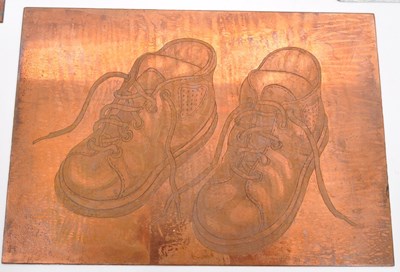 Lot 208 - COLLECTIO OF COPPER PICTORIAL PRINTING PLATES