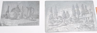 Lot 208 - COLLECTIO OF COPPER PICTORIAL PRINTING PLATES