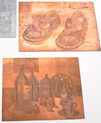 Lot 208 - COLLECTIO OF COPPER PICTORIAL PRINTING PLATES