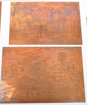 Lot 208 - COLLECTIO OF COPPER PICTORIAL PRINTING PLATES