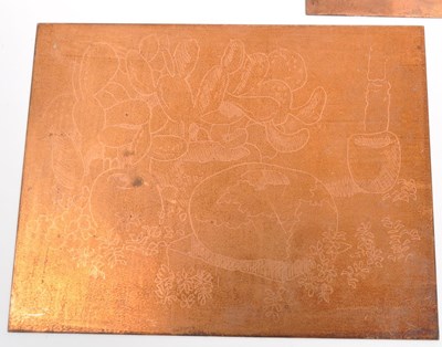 Lot 208 - COLLECTIO OF COPPER PICTORIAL PRINTING PLATES