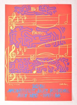 Lot 143 - KEITH HARING & ANDY WARHOL - MONTREUX JAZZ FESTIVAL POSTER