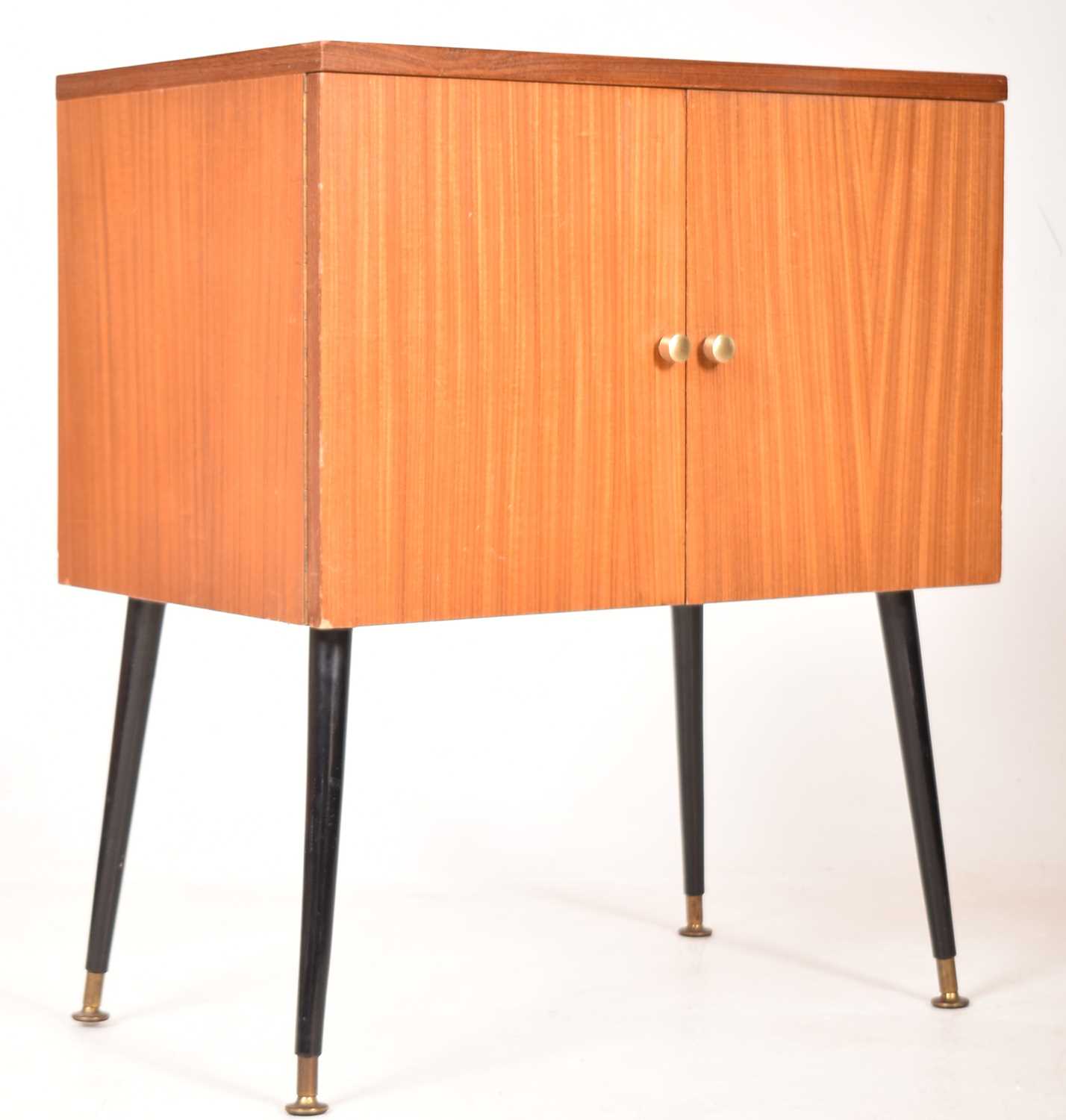 Lot 16 - MID CENTURY 1960S TEAK HI-FI RECORD CABINET