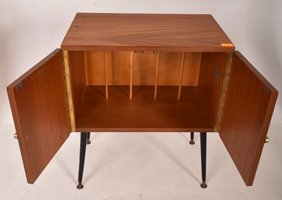 Lot 16 - MID CENTURY 1960S TEAK HI-FI RECORD CABINET