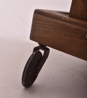 Lot 136 - COMPACTUM LTD, LONDON - COMPACTABLE - ART DECO OAK FOLDING SERVING TROLLEY