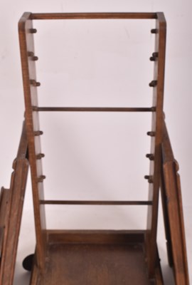 Lot 136 - COMPACTUM LTD, LONDON - COMPACTABLE - ART DECO OAK FOLDING SERVING TROLLEY