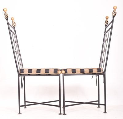 Lot 28 - THE IRON DESIGN COMPANY - MATCHING SET OF FOUR CHAIRS