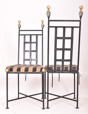 Lot 28 - THE IRON DESIGN COMPANY - MATCHING SET OF FOUR CHAIRS