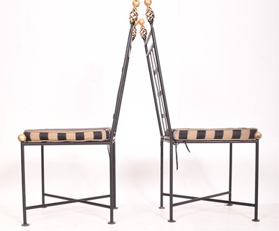 Lot 28 - THE IRON DESIGN COMPANY - MATCHING SET OF FOUR CHAIRS