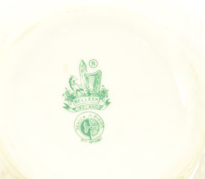 Lot 69 - BELLEEK - THREE PIECES OF VINTAGE CHINA CERAMICS