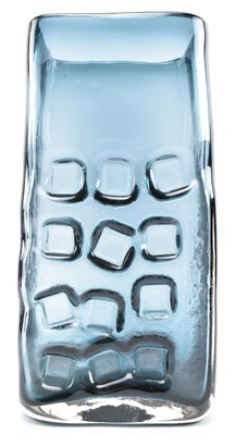 Lot 186 - GEOFFREY BAXTER FOR WHITEFRIARS - 'NUTS AND BOLTS' GLASS VASE IN INDIGO COLOURWAY