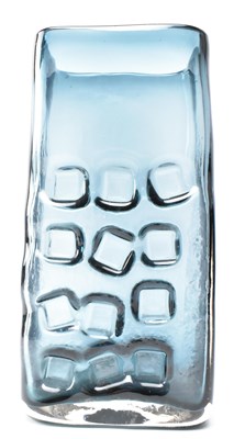 Lot 186 - GEOFFREY BAXTER FOR WHITEFRIARS - 'NUTS AND BOLTS' GLASS VASE IN INDIGO COLOURWAY