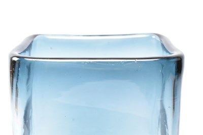 Lot 186 - GEOFFREY BAXTER FOR WHITEFRIARS - 'NUTS AND BOLTS' GLASS VASE IN INDIGO COLOURWAY