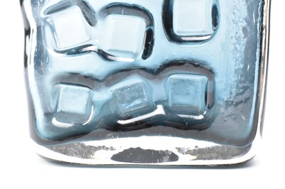 Lot 186 - GEOFFREY BAXTER FOR WHITEFRIARS - 'NUTS AND BOLTS' GLASS VASE IN INDIGO COLOURWAY