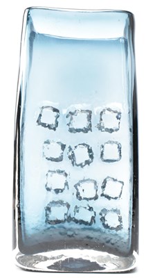 Lot 186 - GEOFFREY BAXTER FOR WHITEFRIARS - 'NUTS AND BOLTS' GLASS VASE IN INDIGO COLOURWAY