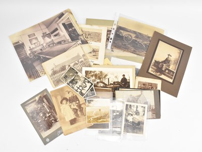Lot 125 - LATE 19TH CENTURY SCRAP ALBUM ALONG WITH COLLECTION OF PHOTOGRAPHS
