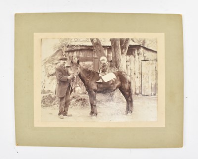 Lot 125 - LATE 19TH CENTURY SCRAP ALBUM ALONG WITH COLLECTION OF PHOTOGRAPHS