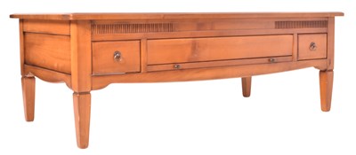 Lot 93 - MODERN DESIGNER FRENCH COLONIAL STYLE COFFEE TABLE