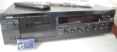 Lot 407 - SELECTION OF HI FI - DUAL RECORD PLAYER & YAMAHA CASSETTE DECK