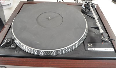 Lot 407 - SELECTION OF HI FI - DUAL RECORD PLAYER & YAMAHA CASSETTE DECK