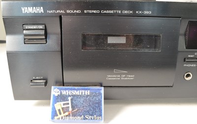 Lot 407 - SELECTION OF HI FI - DUAL RECORD PLAYER & YAMAHA CASSETTE DECK