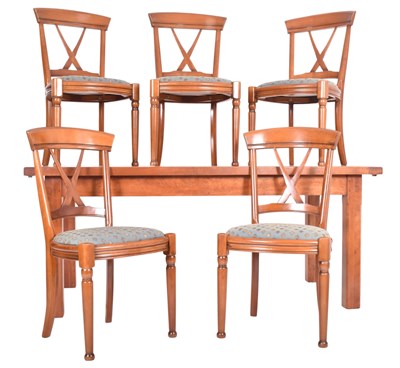 Lot 88 - MODERN DESIGNER DINING TABLE AND CHAIRS