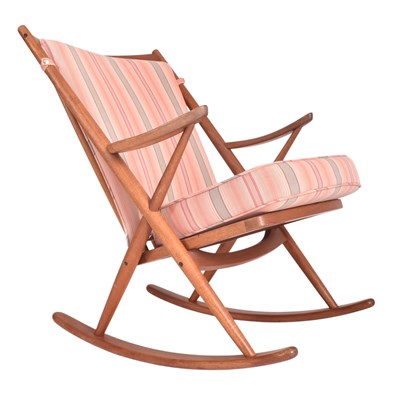 Lot 100 - FRANK REENSKAUG FOR BRAMIN MOBLER - DANISH ROCKING CHAIR