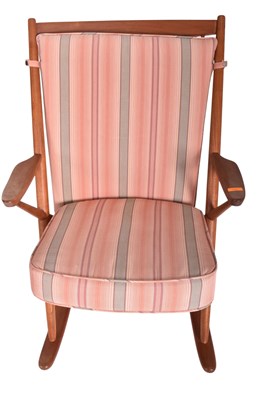 Lot 100 - FRANK REENSKAUG FOR BRAMIN MOBLER - DANISH ROCKING CHAIR