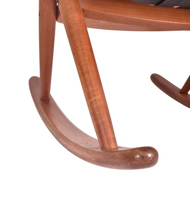Lot 100 - FRANK REENSKAUG FOR BRAMIN MOBLER - DANISH ROCKING CHAIR