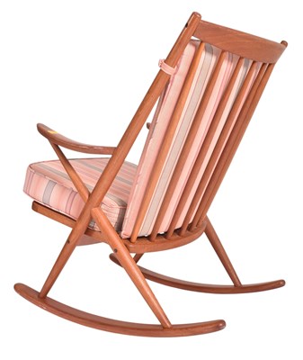 Lot 100 - FRANK REENSKAUG FOR BRAMIN MOBLER - DANISH ROCKING CHAIR