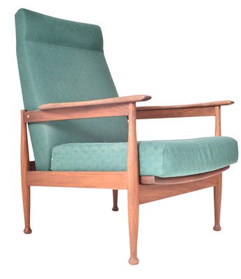 Lot 145 - GUY ROGERS - MANHATTAN - MID CENTURY TEAK RECLINING ARMCHAIR