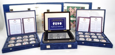 Lot 498 - COLLECTION OF GOLD PLATED PHOTOGRAPHIC COINS & COMMEMORATIVE STAMPS