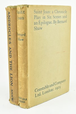 Lot 84 - BERNARD SHAW, GEORGE. TWO WORKS IN DUST WRAPPERS