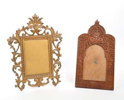 Lot 273 - TWO FRAMES - GILT ROCOCO STYLE FRAME & INDIAN EXAMPLE