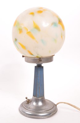 Lot 275 - 1920S / 30S ART DECO TUTTI FRUTTI PILLAR TABLE LAMP
