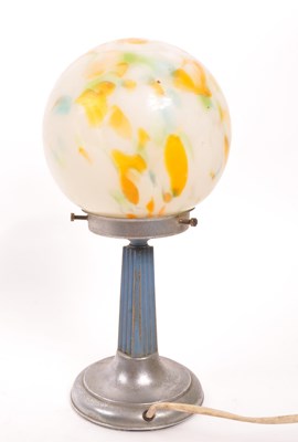 Lot 275 - 1920S / 30S ART DECO TUTTI FRUTTI PILLAR TABLE LAMP