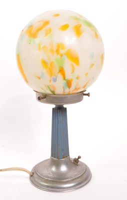 Lot 275 - 1920S / 30S ART DECO TUTTI FRUTTI PILLAR TABLE LAMP