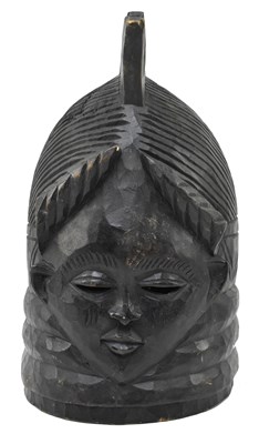 Lot 122 - MENDA HELMET WOODEN MASK (NDOLI JOWEI) FOR SANDE SOCIETY