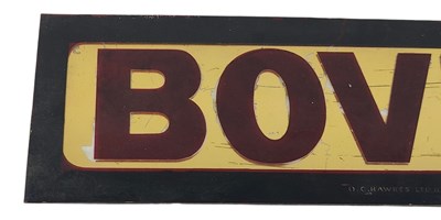 Lot 1 - BOVRIL - LATE VICTORIAN GLASS ADVERTISING PANEL