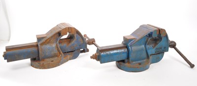 Lot 289 - RECORD - TWO VINTAGE 20TH CENTURY ENGINEER'S BENCH VICES