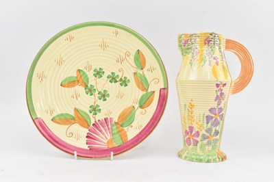 Lot 155 - COLLECTION OF 1930S ART DECO DECORATIVE JUGS & A CHARGER