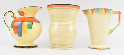 Lot 155 - COLLECTION OF 1930S ART DECO DECORATIVE JUGS & A CHARGER