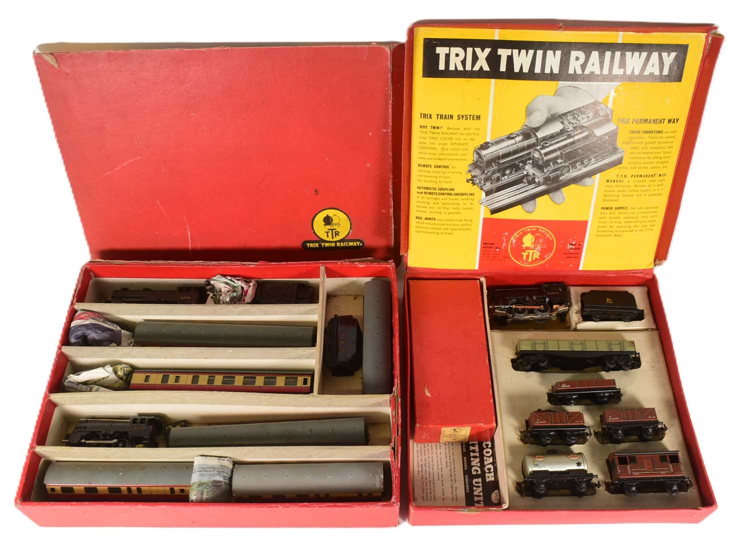 Lot 188 - MODEL RAILWAY - X2 VINTAGE TRIX TWIN RAILWAY TRAINSETS