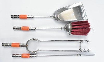 Lot 476 - VINTAGE 1930S ART DECO CHROME COMPANION SET