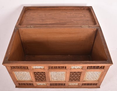 Lot 587 - VINTAGE 20TH CENTURY MOORISH-STYLE COFFER CHEST