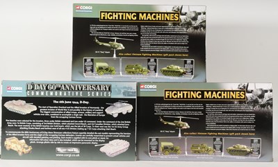 Lot 302 - DIECAST - CORGI SHOWCASE COLLECTION ' FIGHTING MACHINES ' DIECAST MODELS