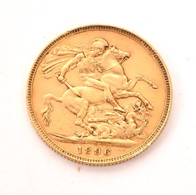 Lot 531 - VICTORIAN 1896 FULL GOLD SOVEREIGN COIN
