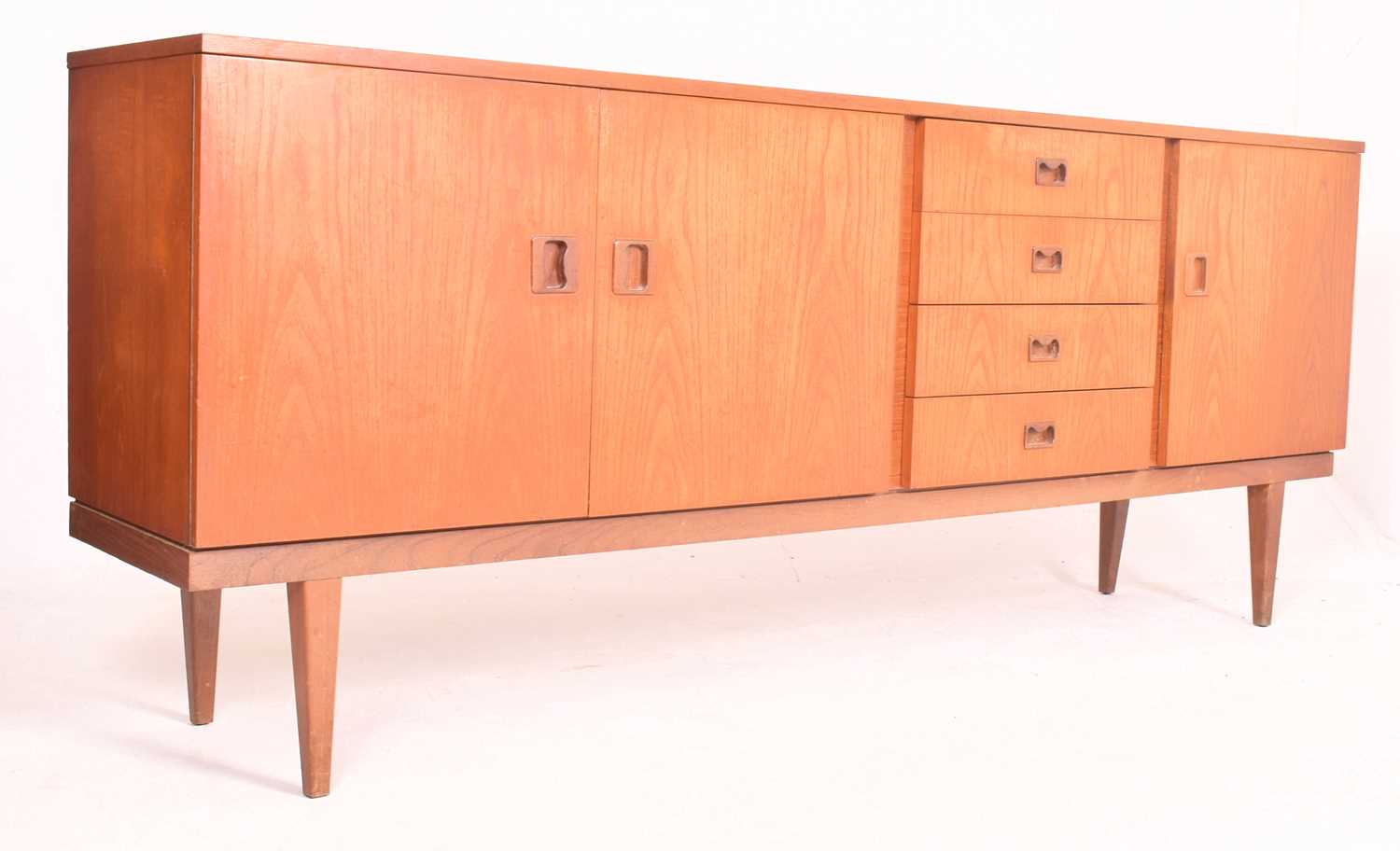 Lot 25 - DANISH MODERN DESIGN - MID CENTURY TEAK WOOD SIDEBOARD CREDENZA