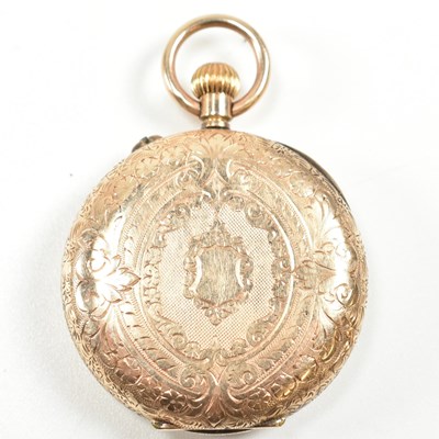 Lot 294 - 14CT GOLD POCKET FOB POCKET WATCH